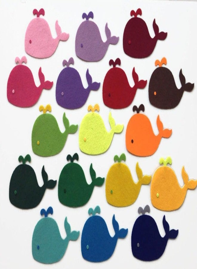 Curious Button Fish Felt Creative Play Children Story Quiet Play Game Felt Fish for DIY Craft - Image 1